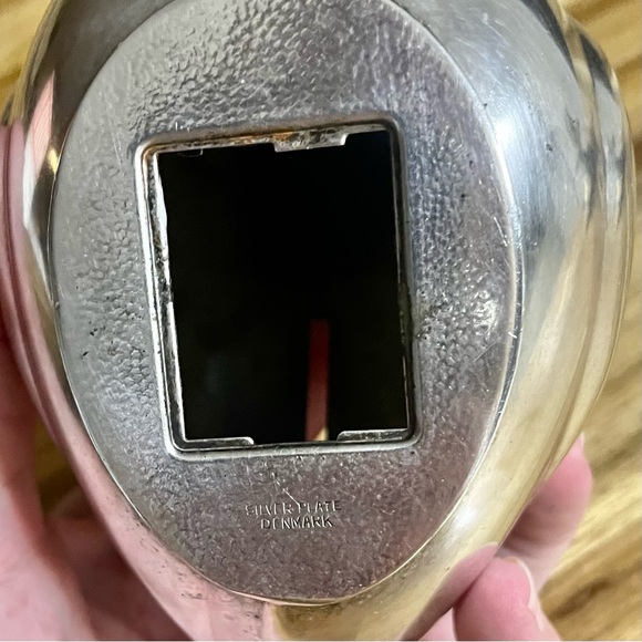 Vintage Silver Plate Denmark DUCK Piggy Bank Figure 1950’s - Picture 7 of 9